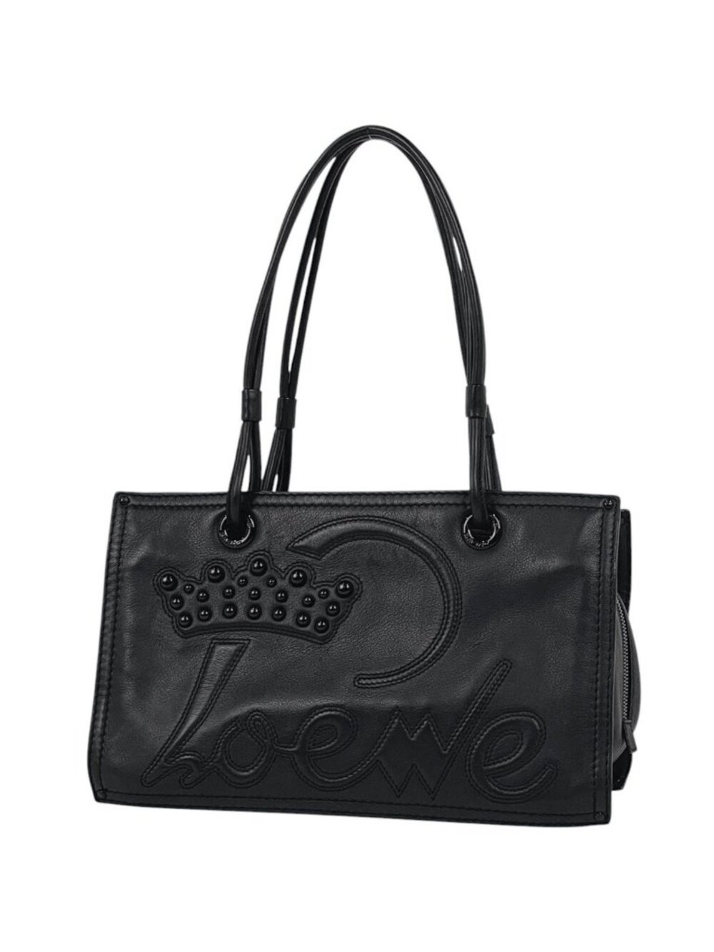 Loewe Tote Bag Leather Black